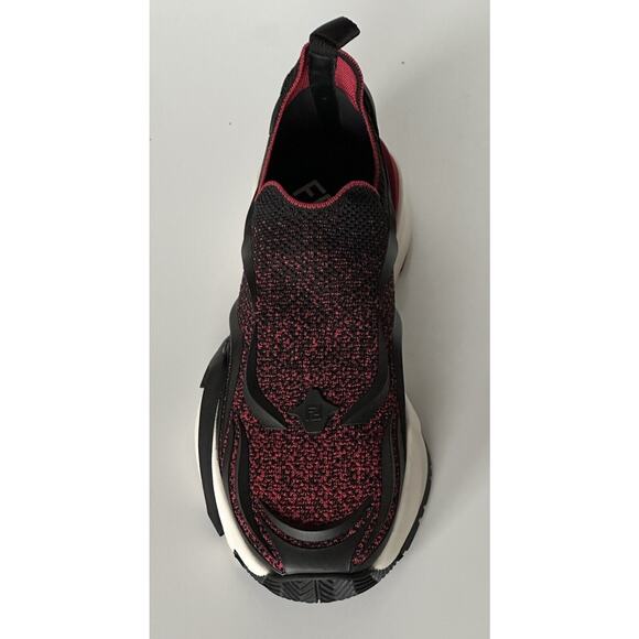 NIB 1050 Fendi Flow Men\'s Fabric Black/Red Sneakers 11 US (Fendi 10) 7E1504 IT main image 7